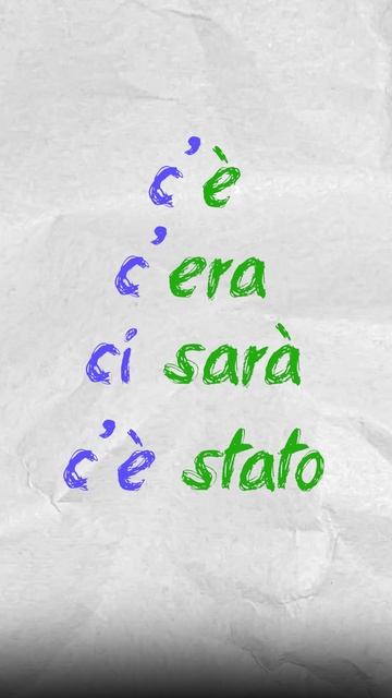 Спряжение глагола esserci