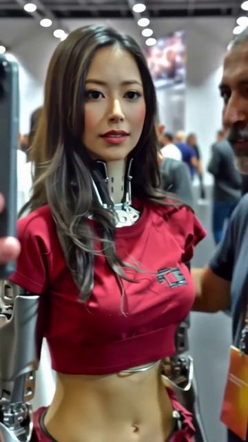 🌍🎯 Искусство встречи с искусственным интеллектом: робот-девушка завораживает публику на IRC 2025