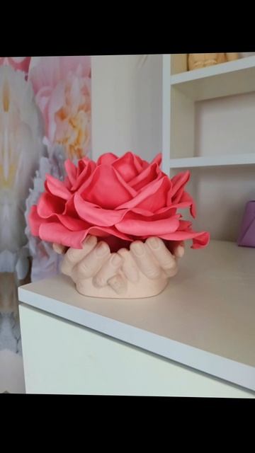 роза в ладонях