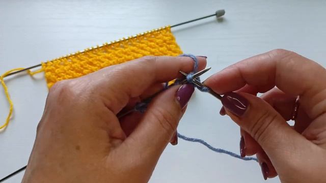 Узоры спицами.Две петли,просто,красиво.