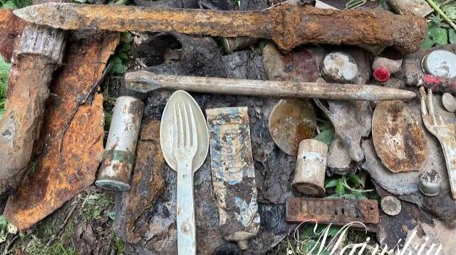 Коп по войне. Блиндажи под Погостьем порадовали находками.