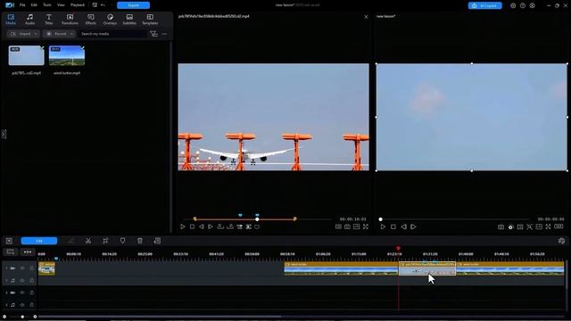 PowerDirector 25...- Как воспользоваться окном предварительного просмотра библиотеки
