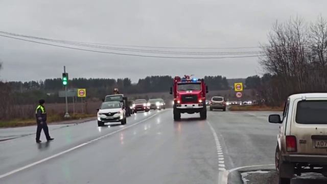 На трассе в районе Богородска загорелся КАМАЗ