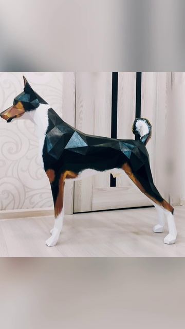 Полигональный пëс породы Басенджи.mp4