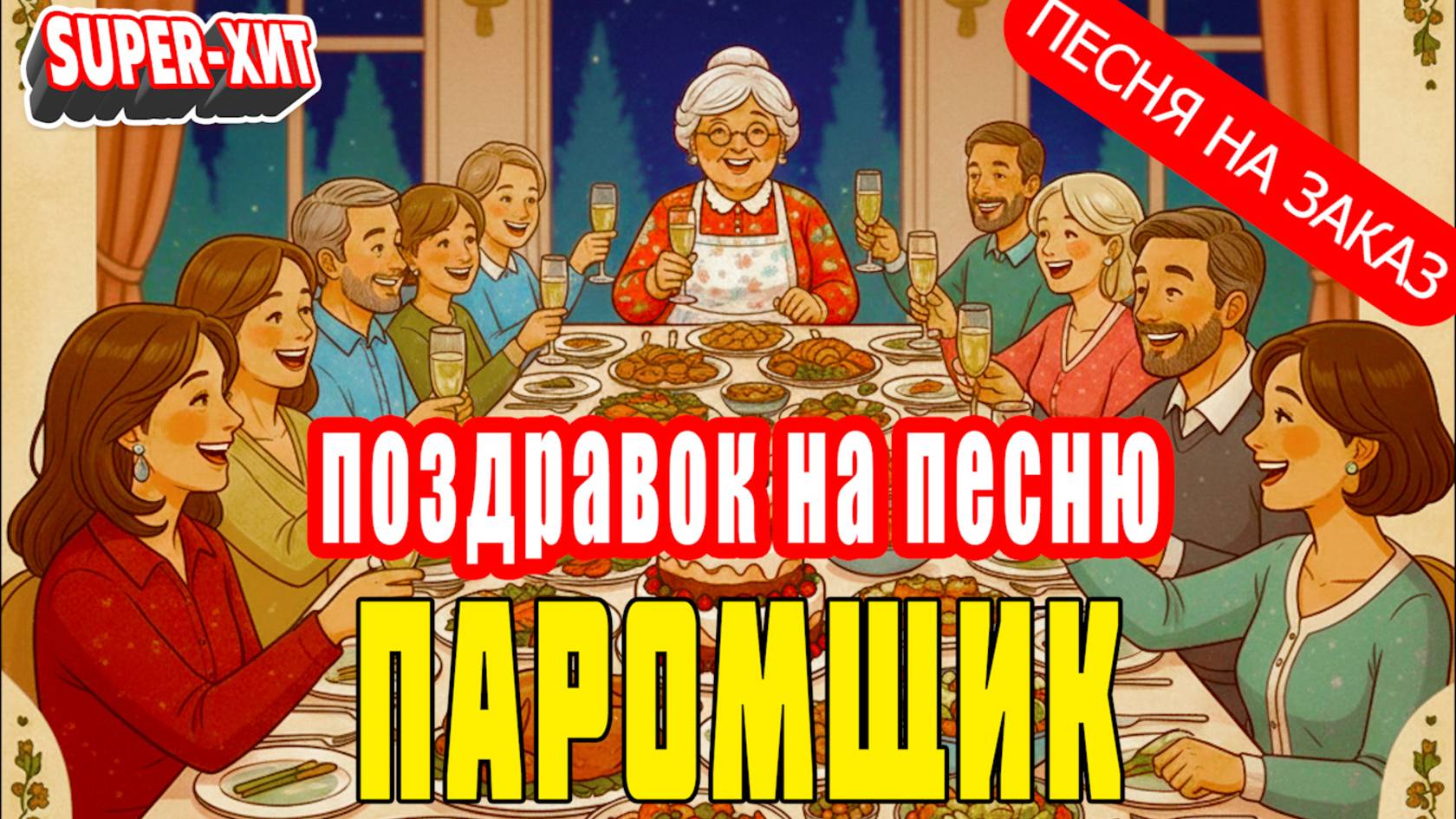 Поздравок на песню - Паромщик (Песня на заказ - Музыкальный Апельсин)