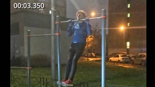 Сколько удастся подтянуться за 2 минуты классическим хватом?