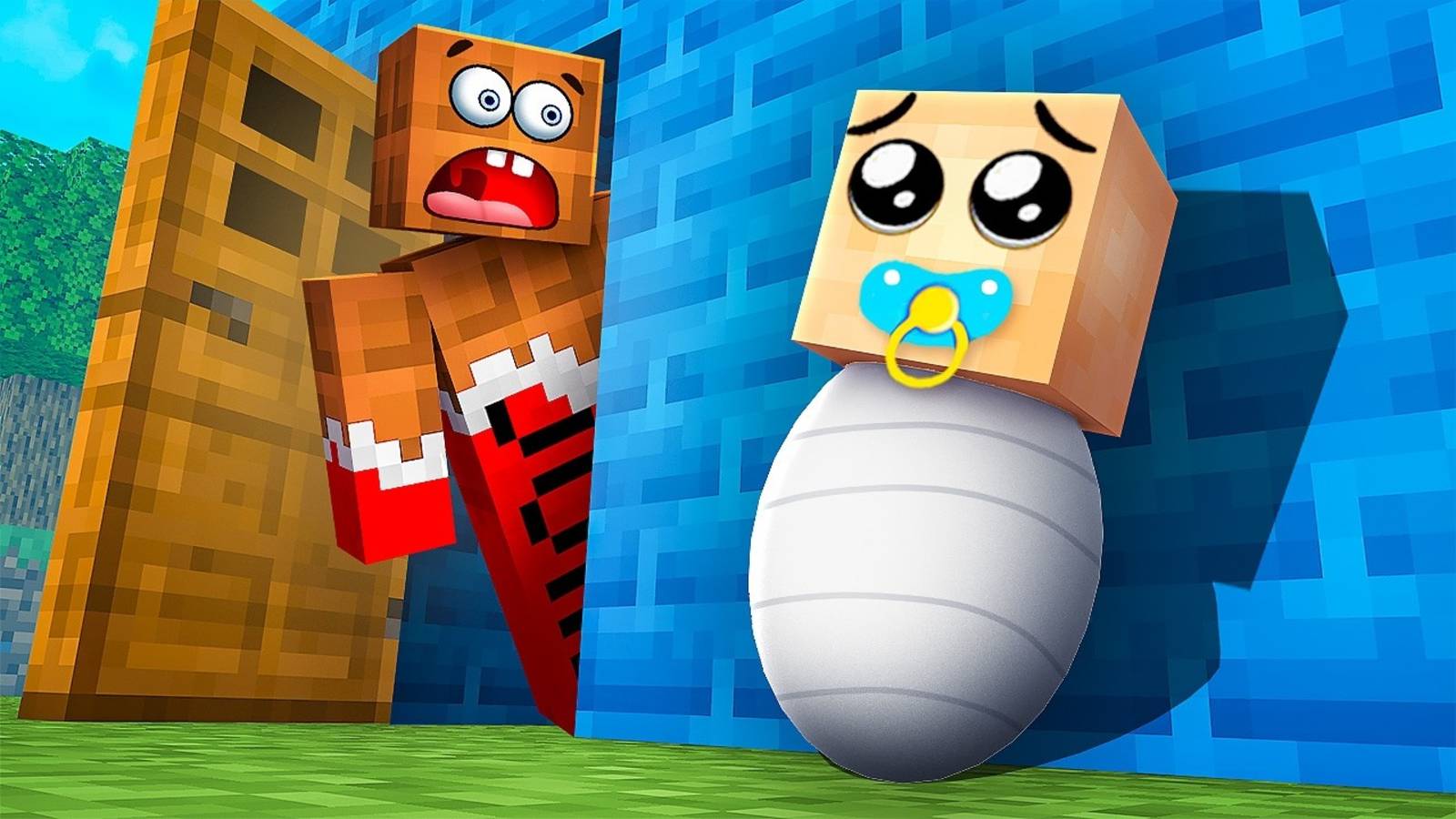 ШОК! 😱 НАМ ПОДКИНУЛИ РЕБЁНКА ПОД ДВЕРЬ! ЧТО ДЕЛАТЬ?! МАЙНКРАФТ