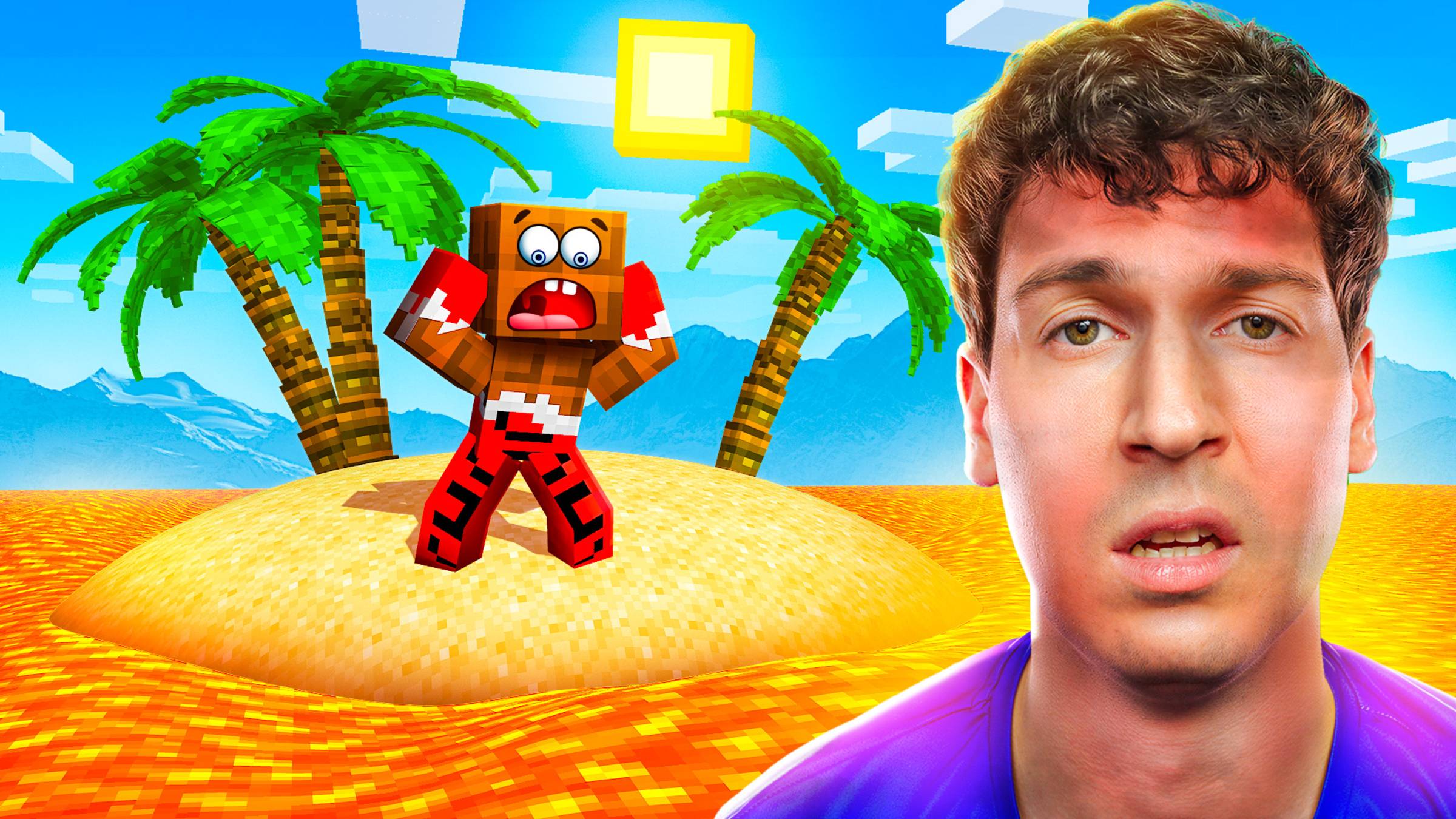 🔥ВЫЖИВАНИЕ НА ЛАВОВОМ ОСТРОВЕ!😱 7 ДНЕЙ БЕЗ ЕДЫ В МАЙНКРАФТ!