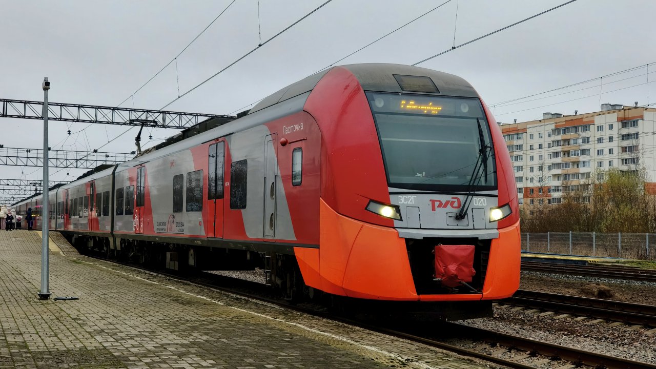 ЭС2Г 020 "Ласточка" Великий Новгород - Подберезье