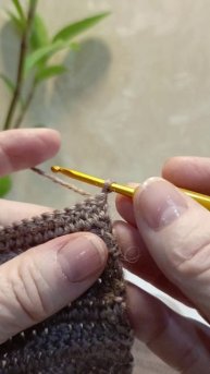 Ровный край . Крайний ССН в ряду и переход на следующий ряд .