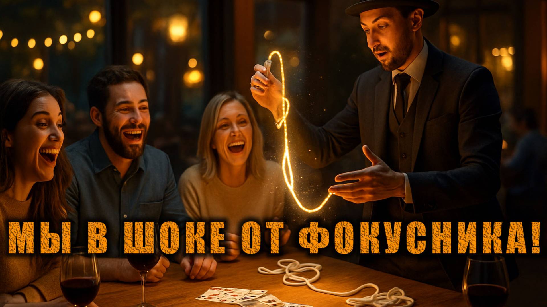 Ужин, друзья и магия: как фокусник поразил нас в ресторане