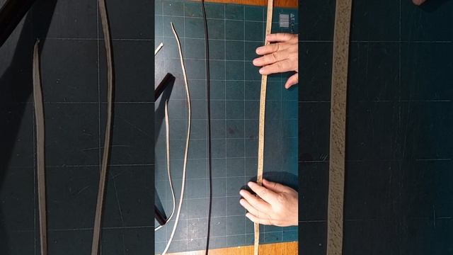 подготовка полос к плетению