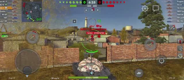 Играю на ИС-7 в Tanks Blitz