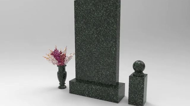 Памятник в виде двух арок из мрамора Коелга с цоколем из гранита Шокши женщине на могилу