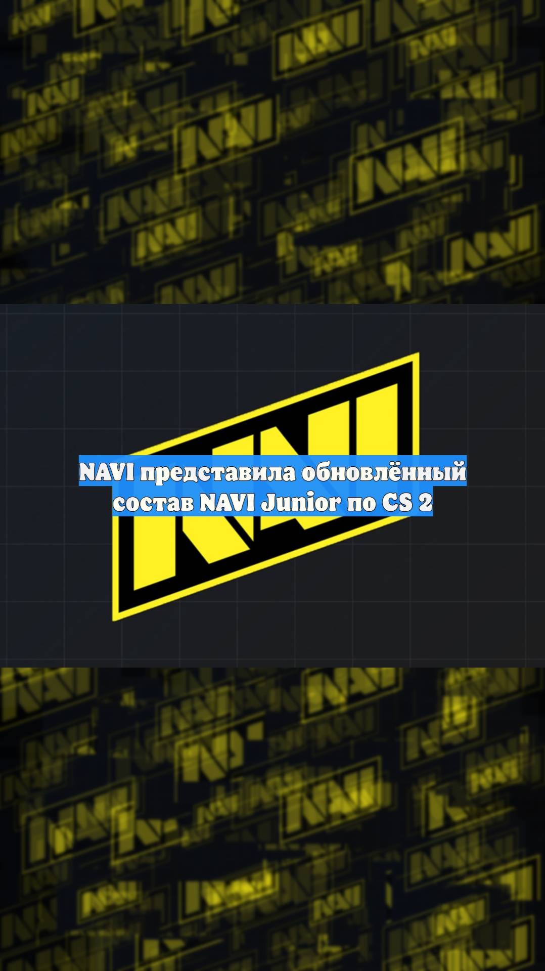 NAVI представила обновлённый состав NAVI Junior по CS 2