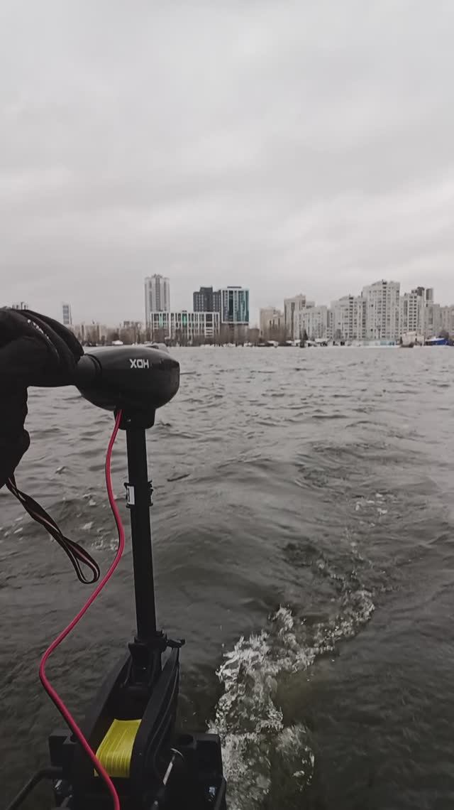 Речной спецназ : миссия отморозок. Промо видео. Тест - драйв электромотора для лодки по зиме. Треш.