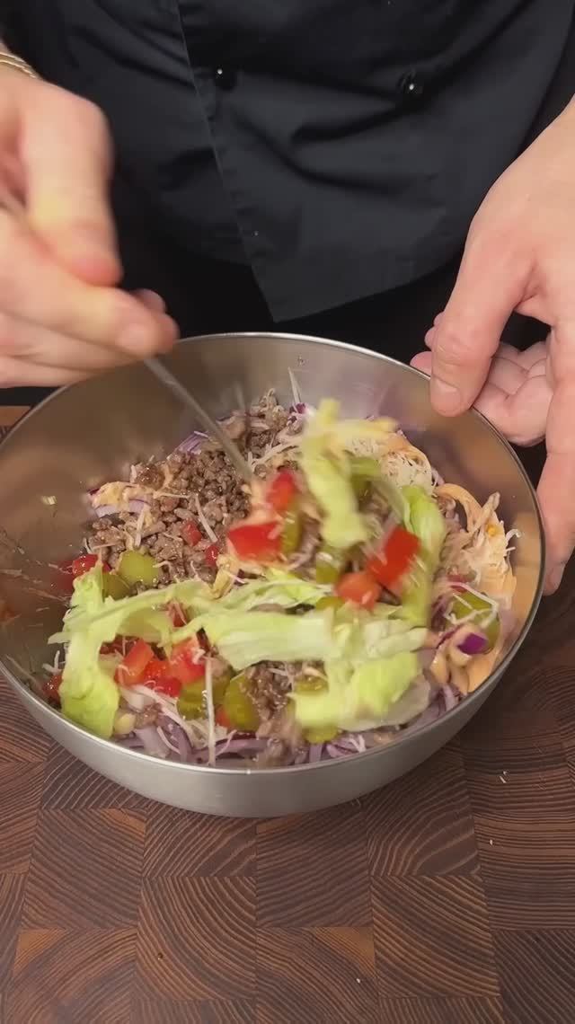 Трендовый салат «БИГ МАК»🍔