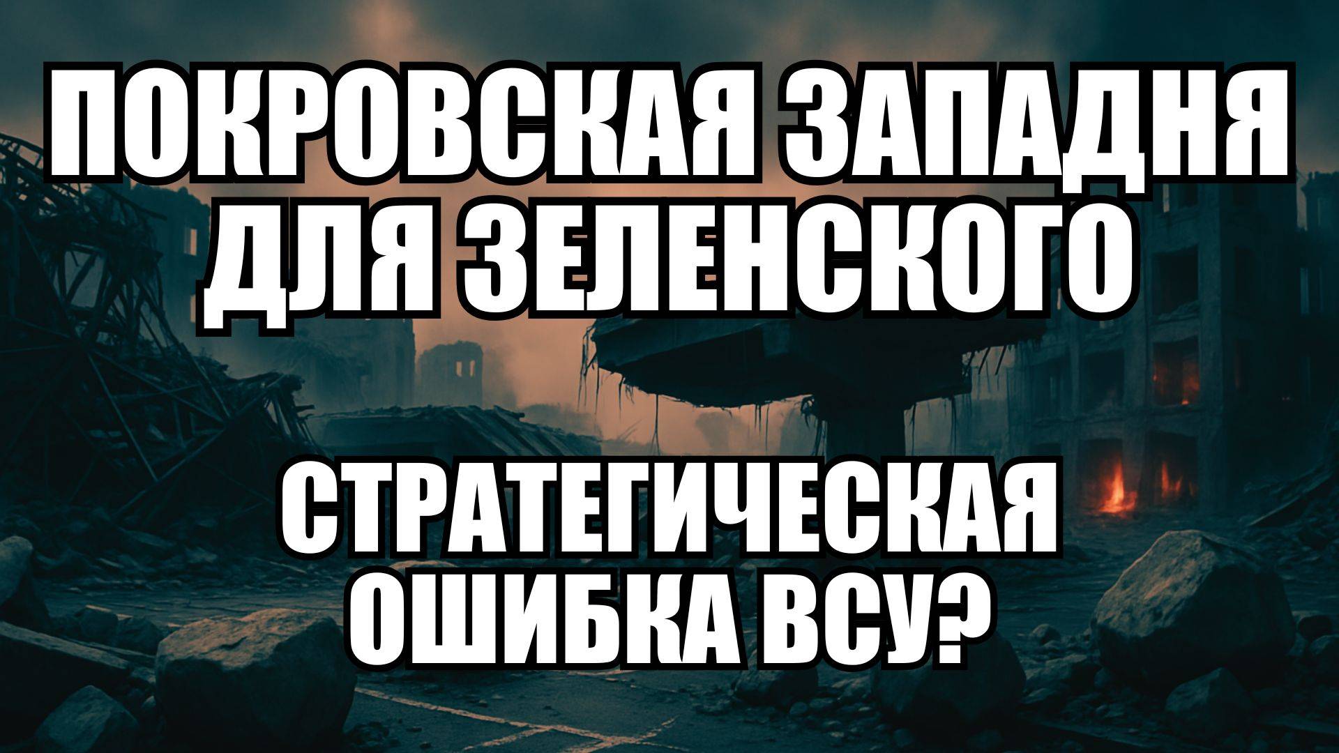 Западные разведки предупреждали: пока бьются за Покровск, открываются новые фронты | Крамаровский