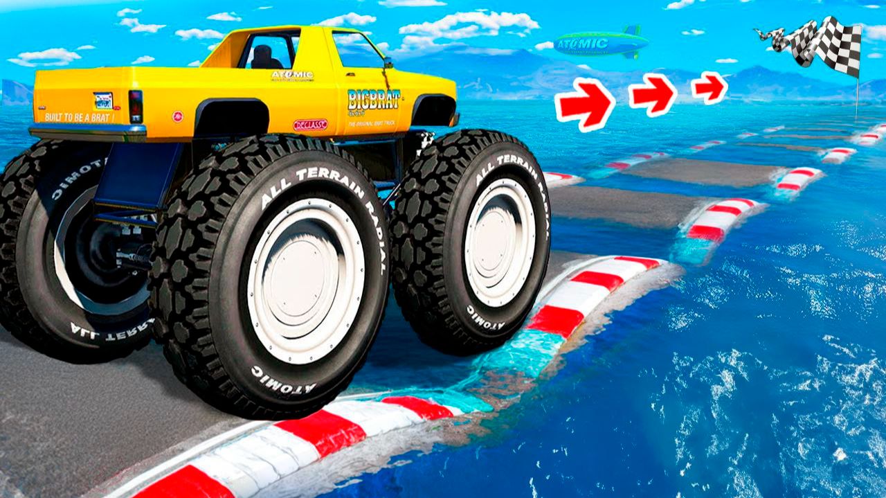 КАК ДАЛЕКО ТАЧКА СМОЖЕТ ПРОЕХАТЬ ПО ВОДНЫМ КОЧКАМ В ГТА 5 ?