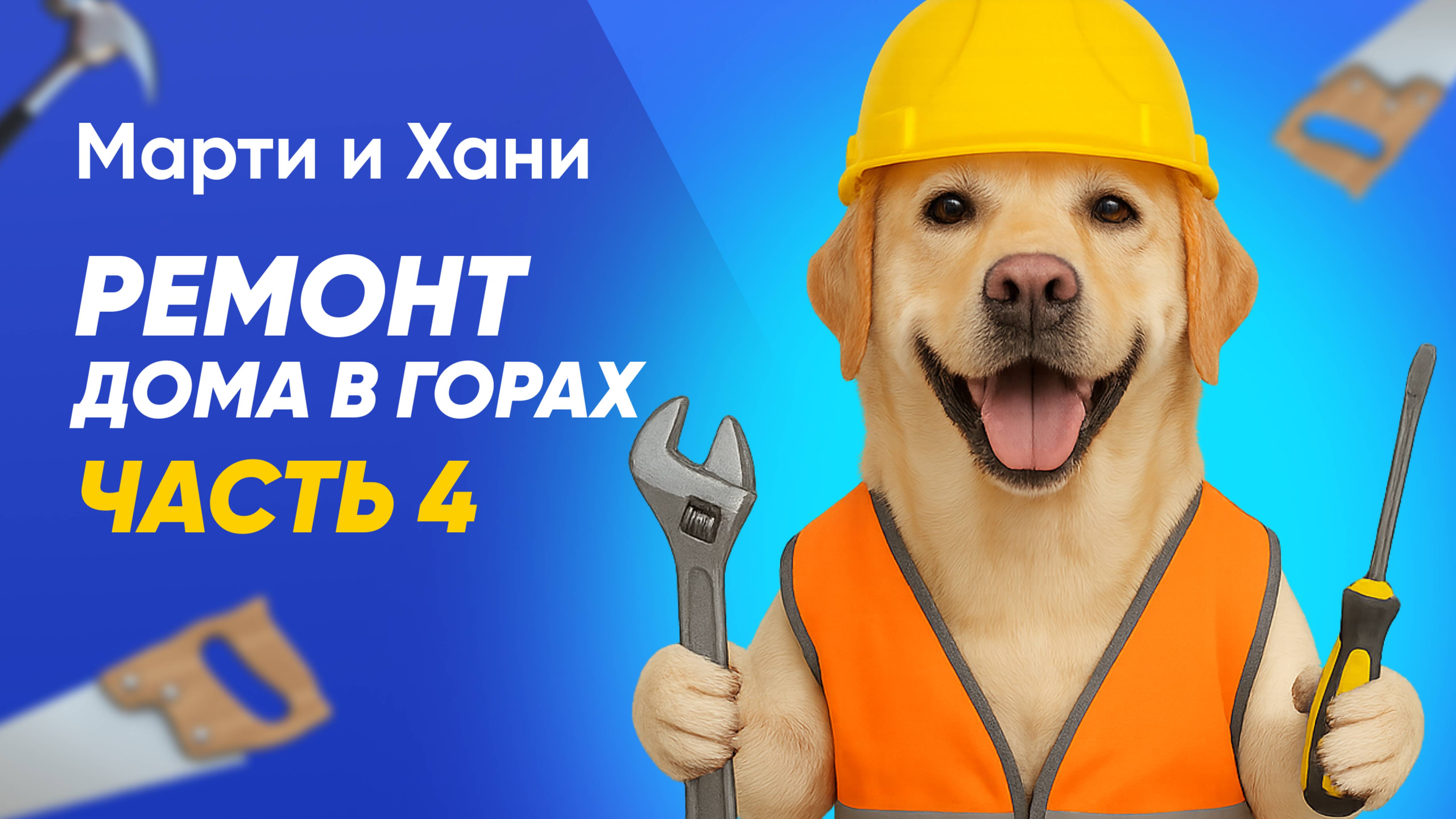 РЕМОНТ ДОМА МЕЧТЫ В ГОРАХ / ЧАСТЬ 4 / УСТАНОВКА САНТЕХНИКИ, РАКОВИНЫ, ВАННОЙ / СОБАКИ В ШОКЕ!