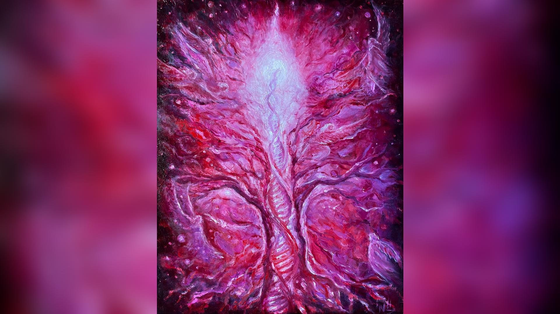 "Ты разорванная Завеса./ Ты Древо Жизни " Креативный процесс.