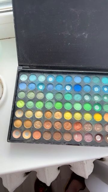 Моя первая палетка теней#палеткатеней #eyeshadowpalette