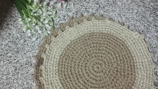 Вот такие декоративные салфетки из Джута связались 🤗🔥