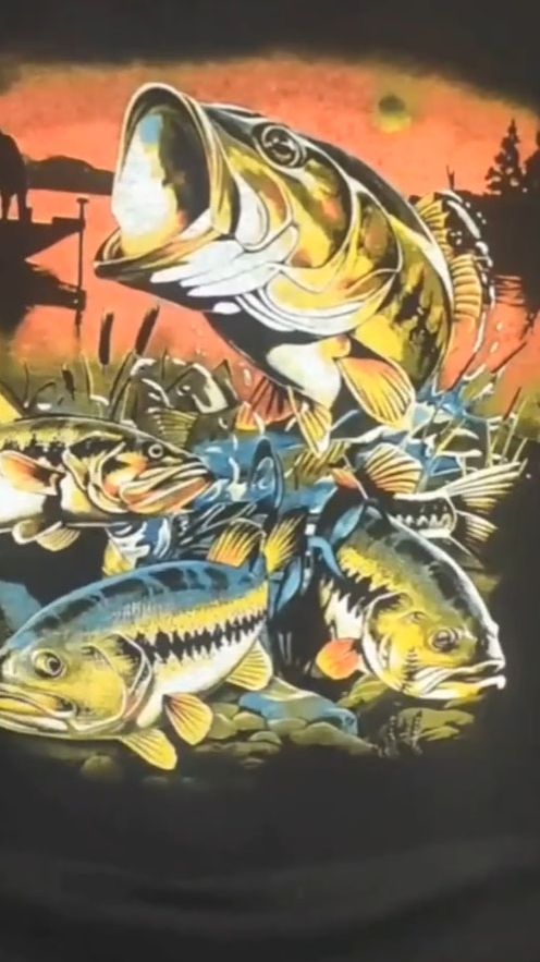 Рыбалка - Шелкография