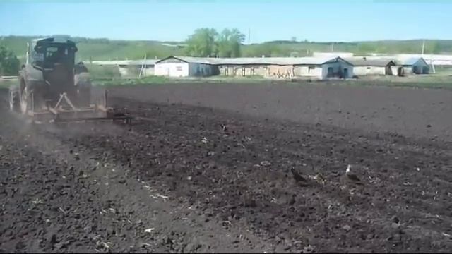 Культивация огорода с Т-40