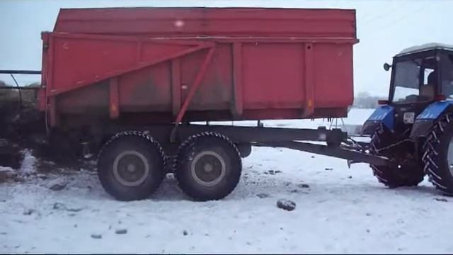 Погрузка и возка сена. МТЗ-82.1 Часть 3.