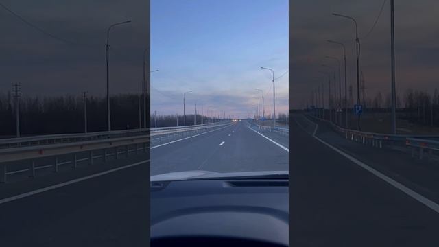 По новой дороге через новый мост до горнолыжного комплекса в Сургуте.