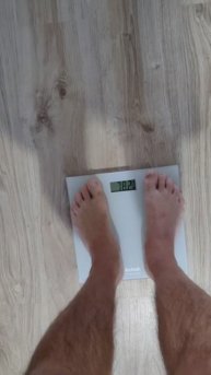 14.04.2025.Рост 183 см, проверяю свой вес в кг.