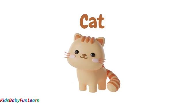 🐮 Farm Animals Vocabulary _ Learn Animal Names in English for Kids