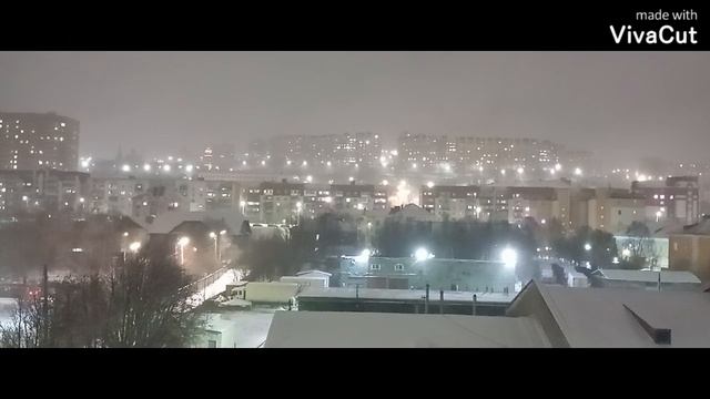 14 ноября. вечер. Мурманск. метель.