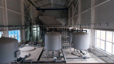 Сергей Ситников оценил темпы работ на очистных сооружениях в Мантурово