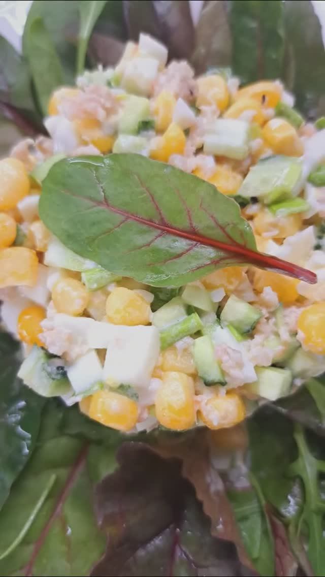 Салат с мясом криля!🥗🥗🥗