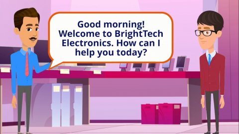 At the Store English Speaking Practice with Slow English Conversation A1 A2 Level