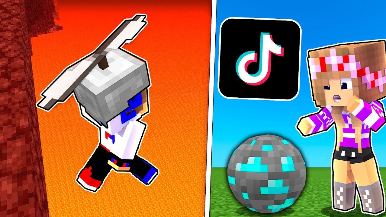 ПРОВЕРКА БЕЗУМНЫХ ЛАЙФХАКОВ ИЗ ТИК ТОКА в МАЙНКРАФТ ! НУБ И ПРО ВИДЕО ТРОЛЛИНГ MINECRAFT Евгенбро