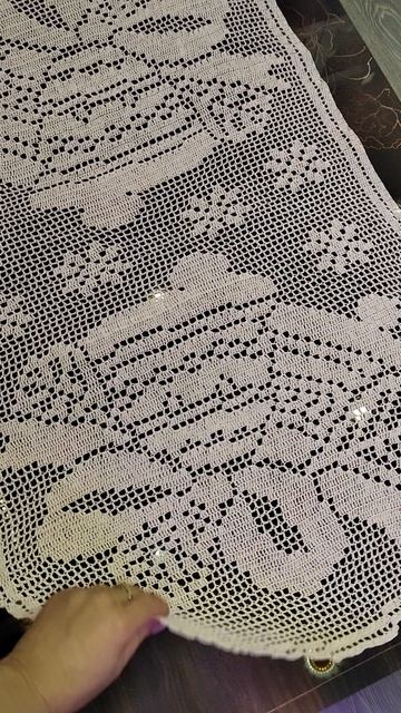 Салфетка крючком готова👌 Блок прошёл отлично #shorts