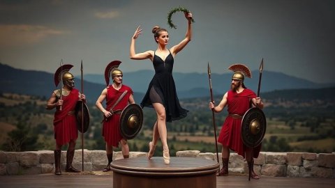 Одна Балерина и Три Спартанца