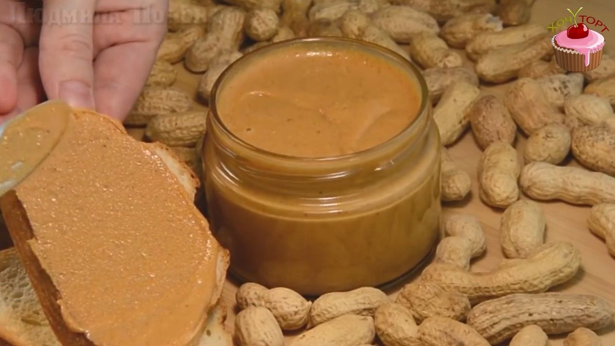 Домашняя арахисовая паста за 15 минут! 🥜