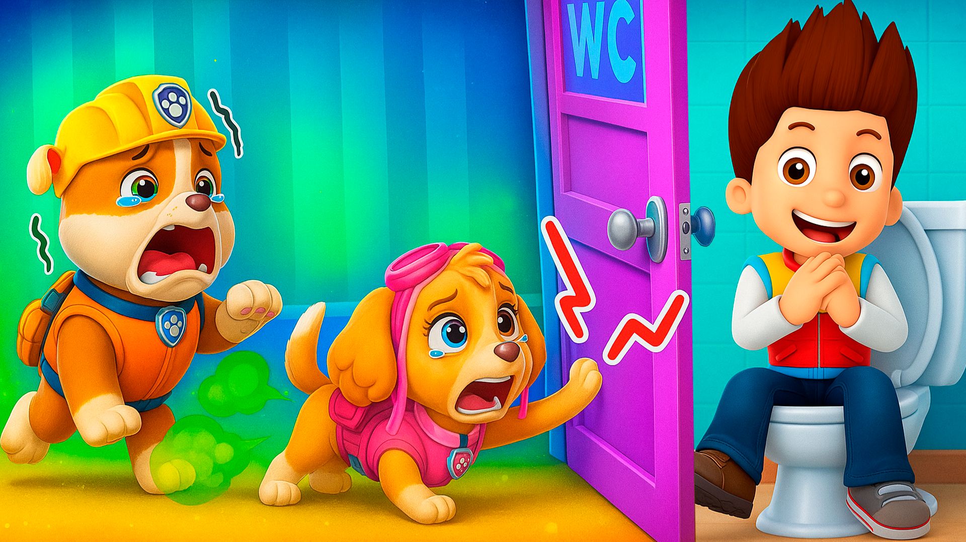 ЩЕНЯЧИЙ ПАТРУЛЬ РАЙДЕР ТРОЛЛИНГ СКАЙ КРЕПЫШ в МАЙНКРАФТ PAW PATROL МУЛЬТИК