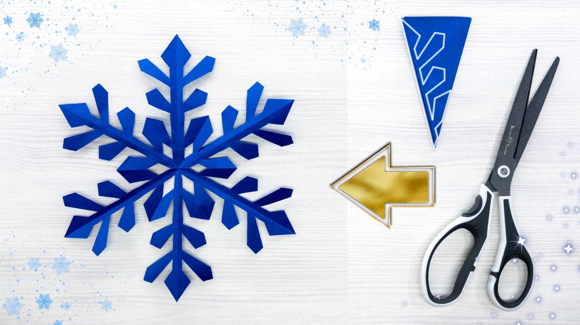 Элегантная снежинка ручной работы, которую сможет сделать каждый