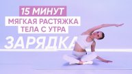 БЕРЕЖНАЯ ЗАРЯДКА-РАСТЯЖКА НА ВСЕ ТЕЛО С УТРА ✨