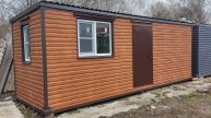 Дачный домик вагончик для дачи бытовка блок контейнер металлический Люкс 7 метровый