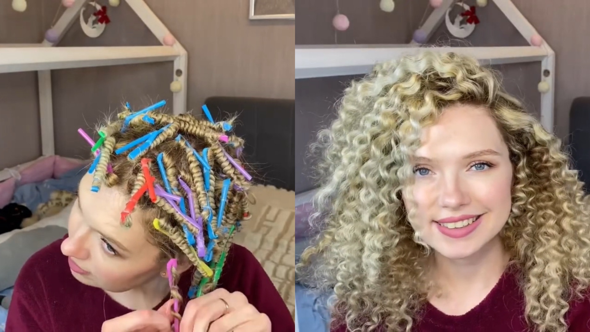 99 % людей не знают, что можно сделать аврокудри на трубочки от сока. Но этот 1 % 🤩