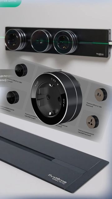 Шина для розеток Multi Track от Systeme Electric