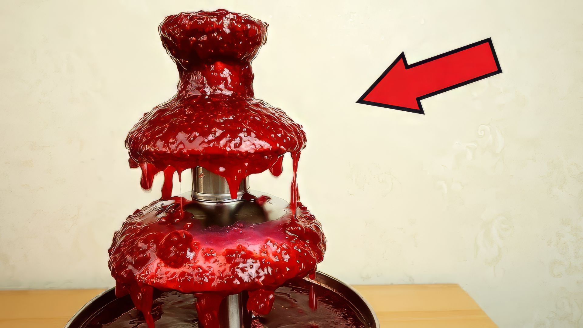 Шоколадный фонтан из Малинового варенья и не только!