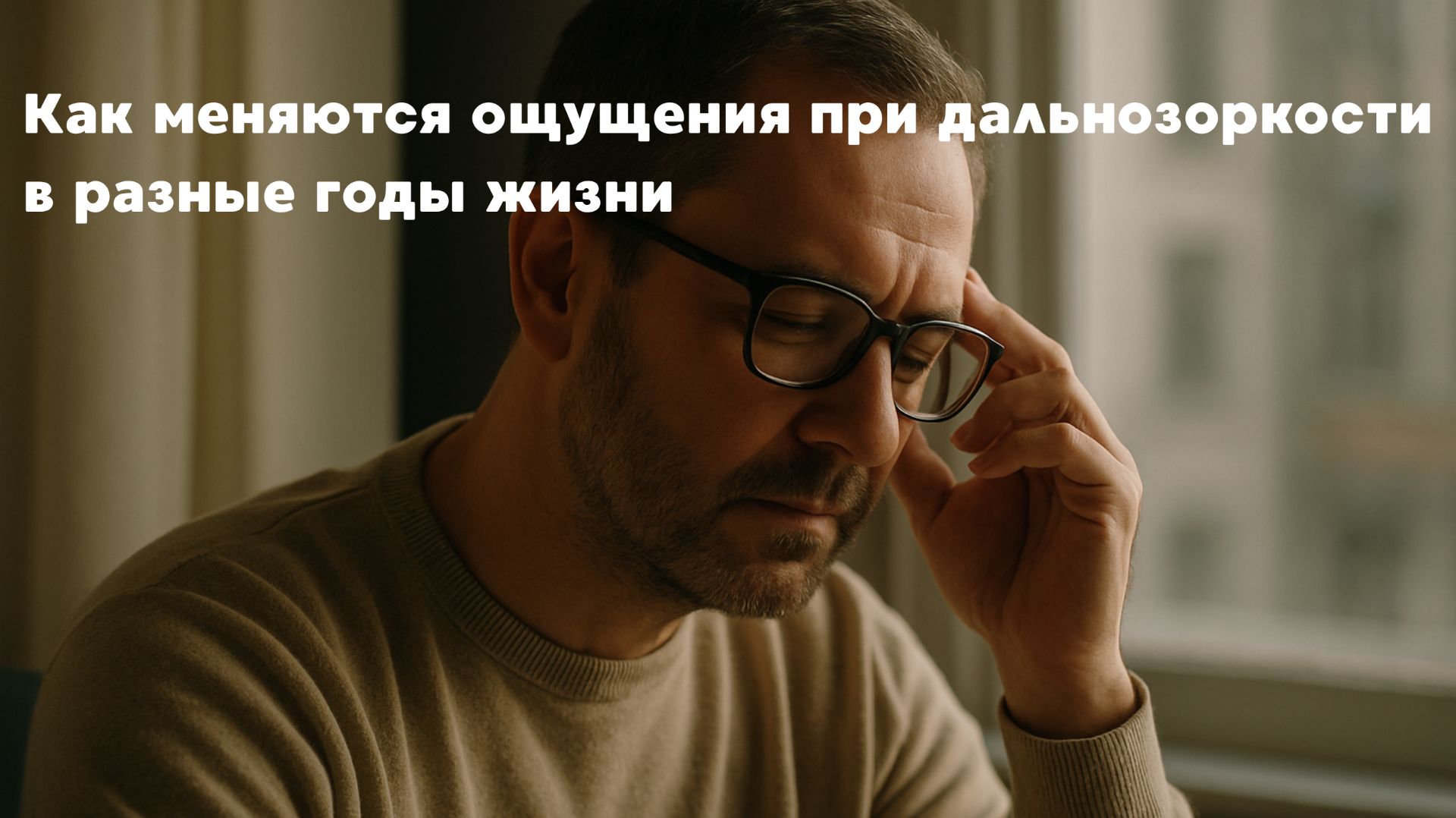 Как меняются ощущения при дальнозоркости в разные годы жизни
