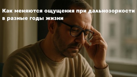 Как меняются ощущения при дальнозоркости в разные годы жизни